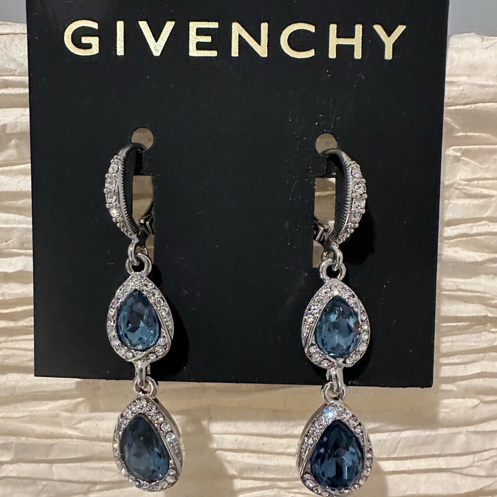 Givenchy crystal double-drop earrings